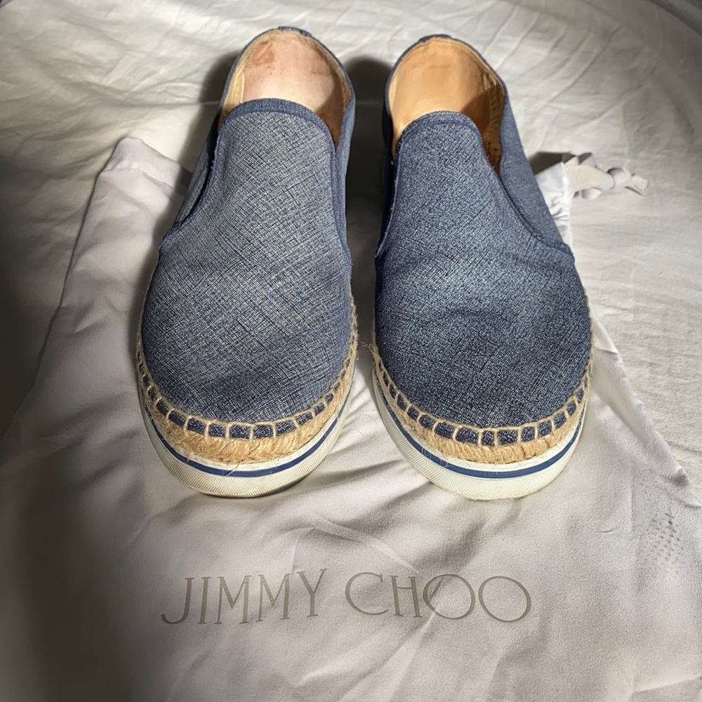 Jimmy Choo denim espadrilles